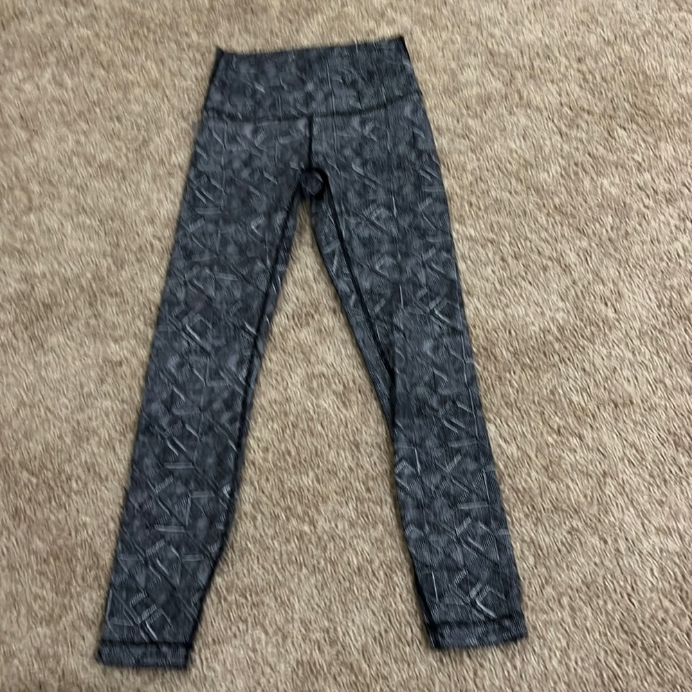 🤍 BNWT Lululemon Wunder Under Luxtreme HR Black & White Leggings